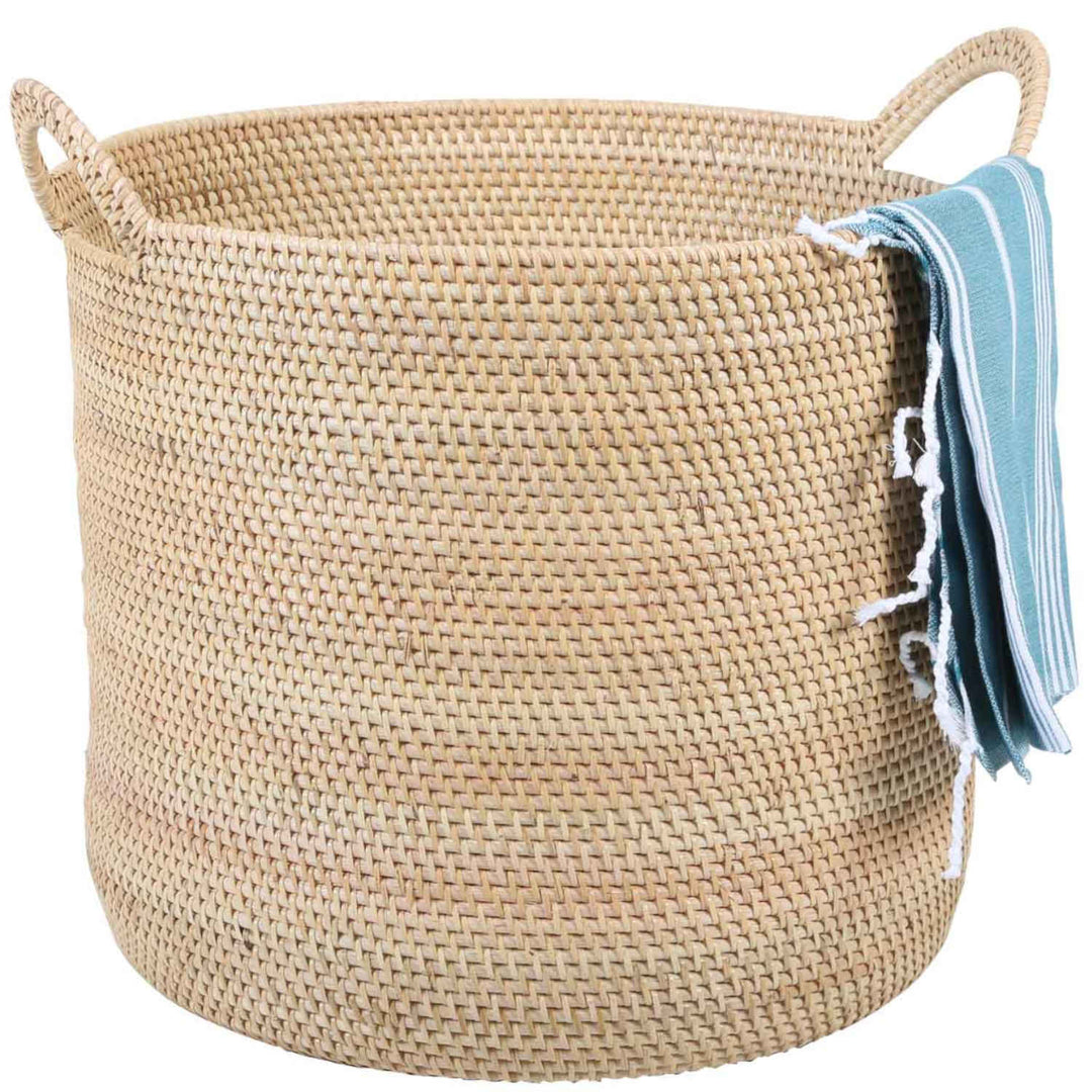 Rattan basket Elie Natural with handle