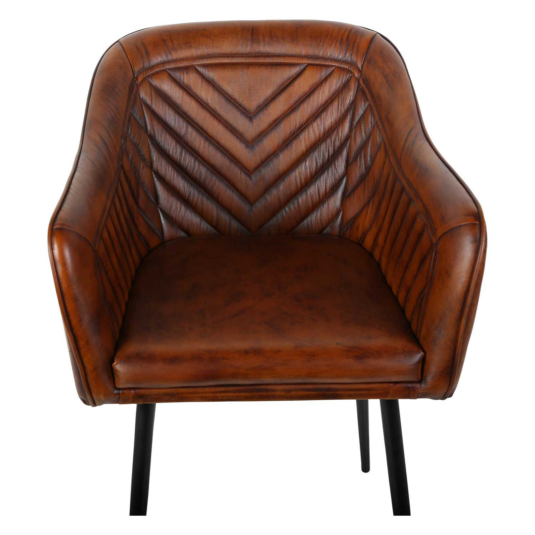 Capri leather armchair