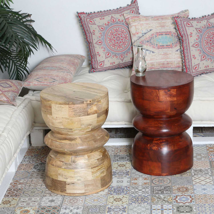 Oriental stool Milano brown