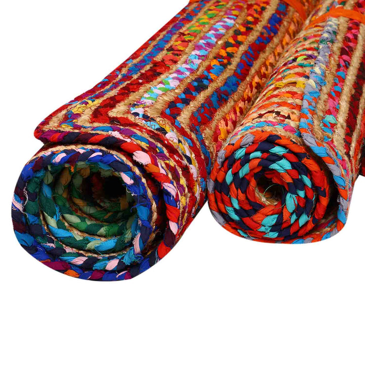 Jute carpet Esha colorful