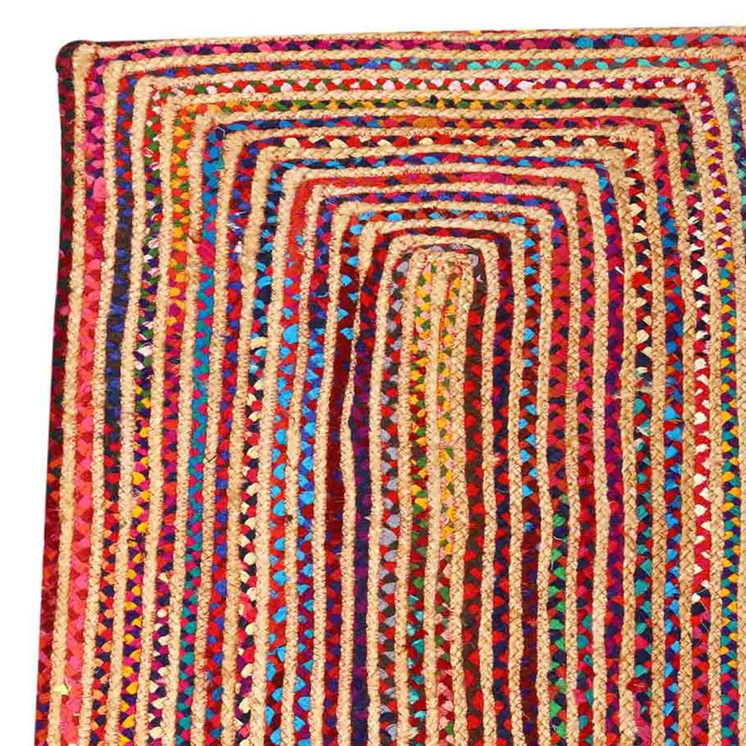 Jute tapijt Esha kleurrijk