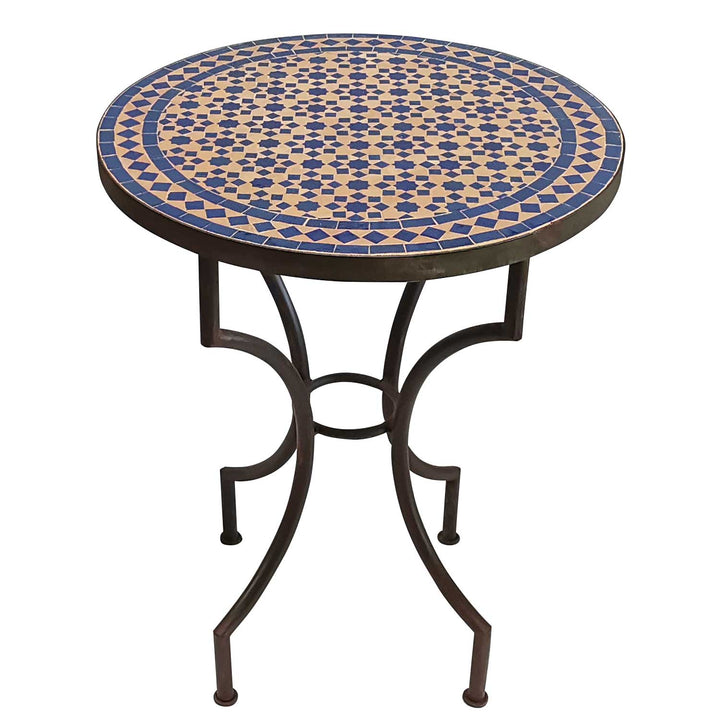 Mosaic table from Morocco - Round -M60-9 