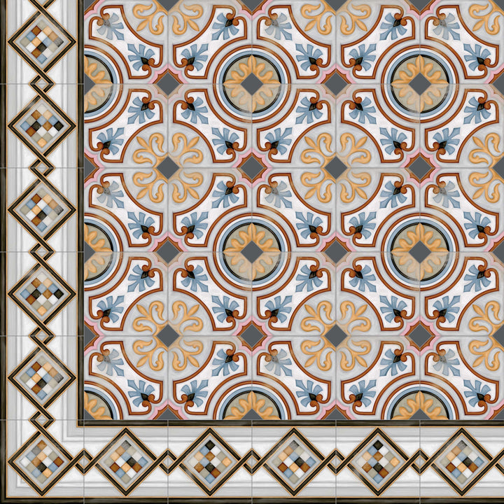Oriental tile border Diglas 