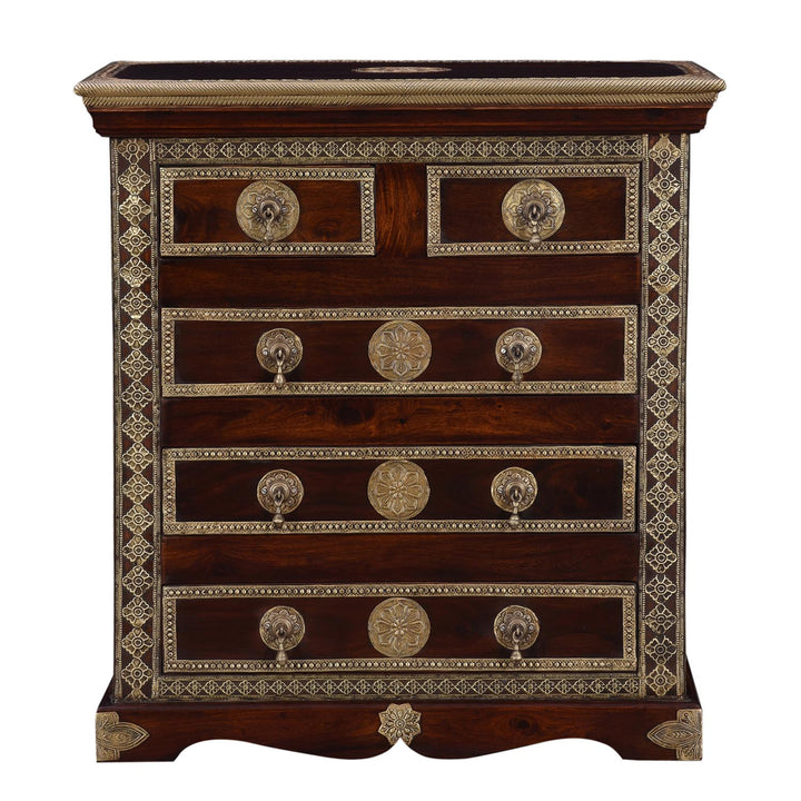 Oriental chest of drawers Malek Brown