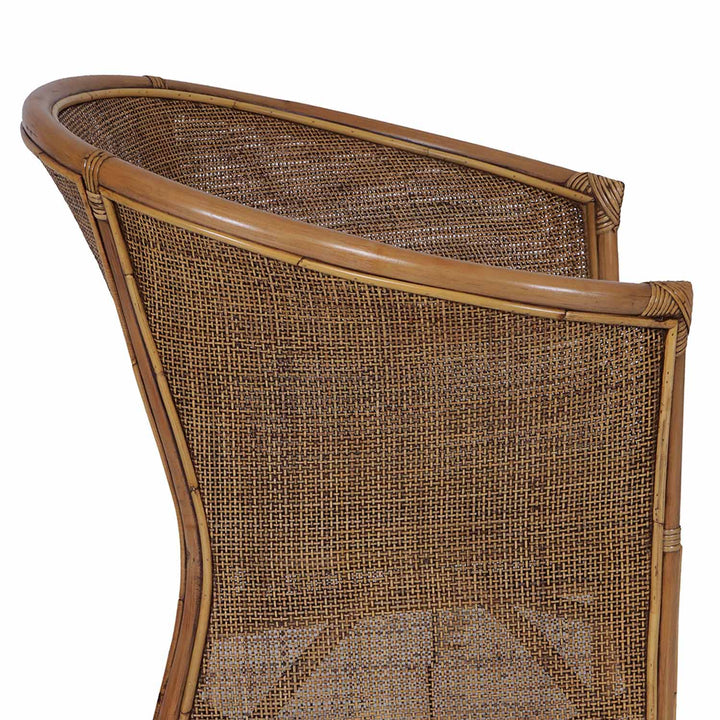 Rattan armchair Sumatra brown