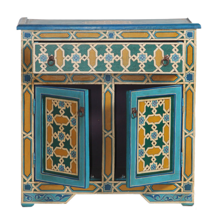 Moroccan antique dresser mosaic 