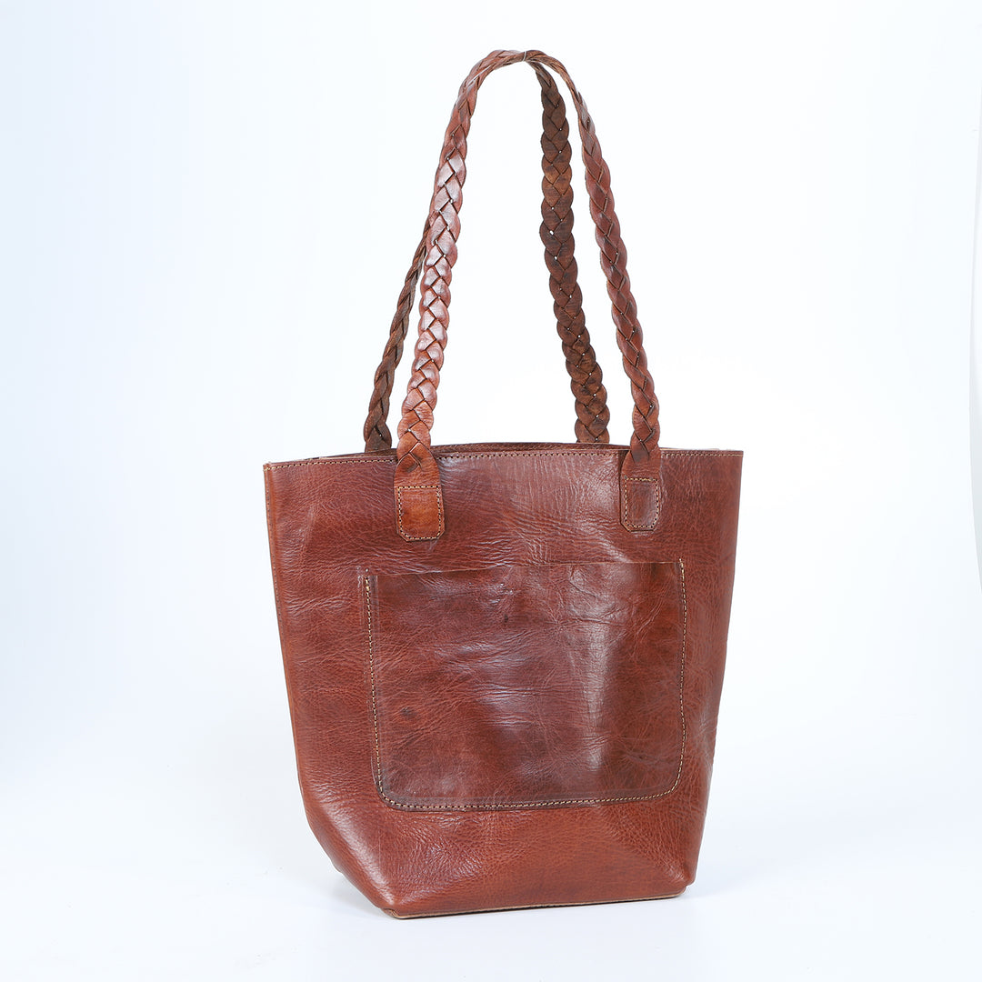 Women's leather bag Delia brown