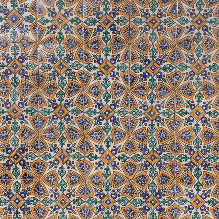 Hand painted tile Arub