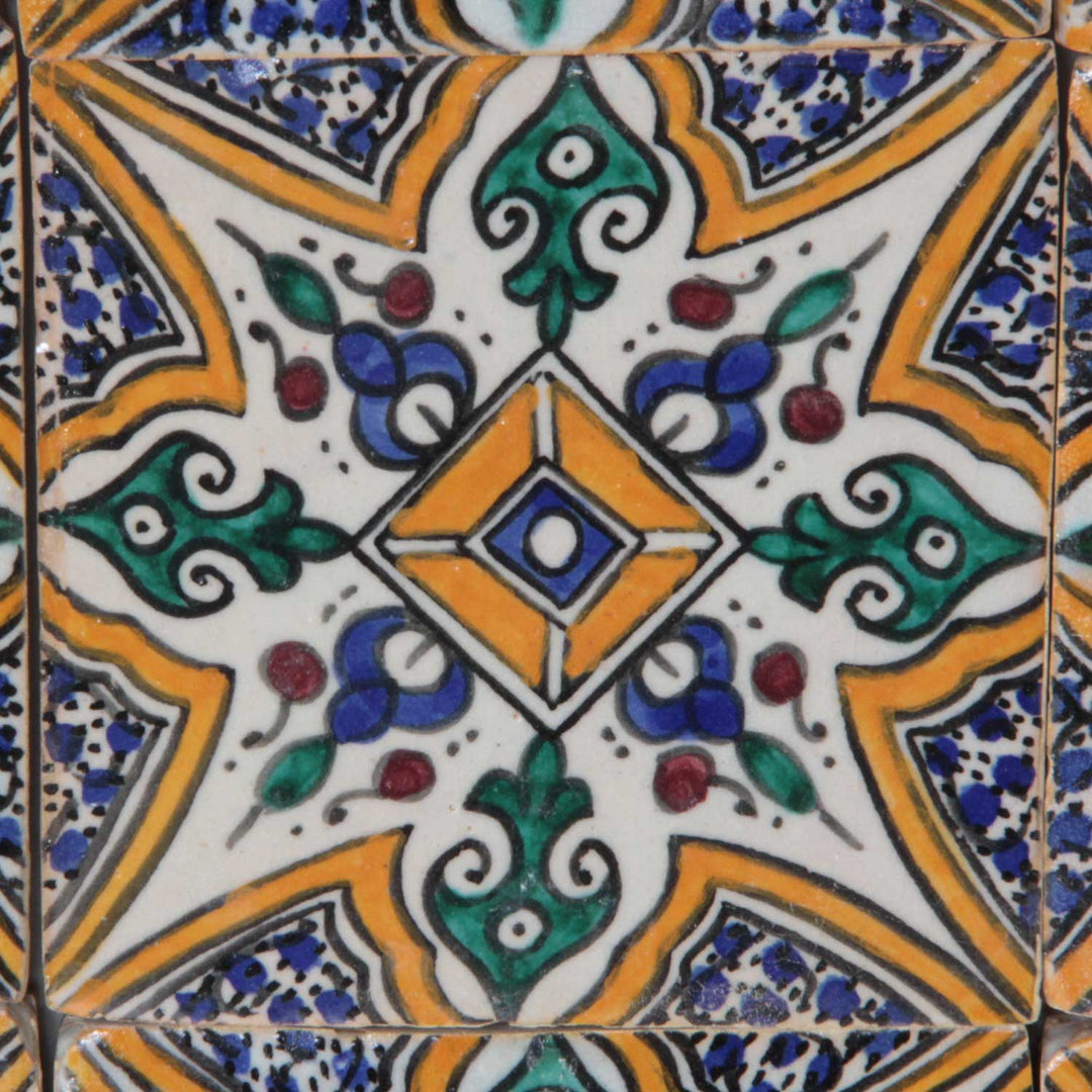 Hand painted tile Arub