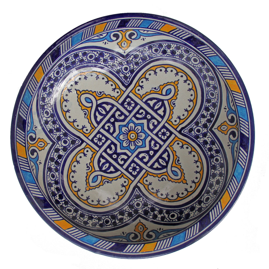 handbeschilderde keramische kom uit Marokko F023