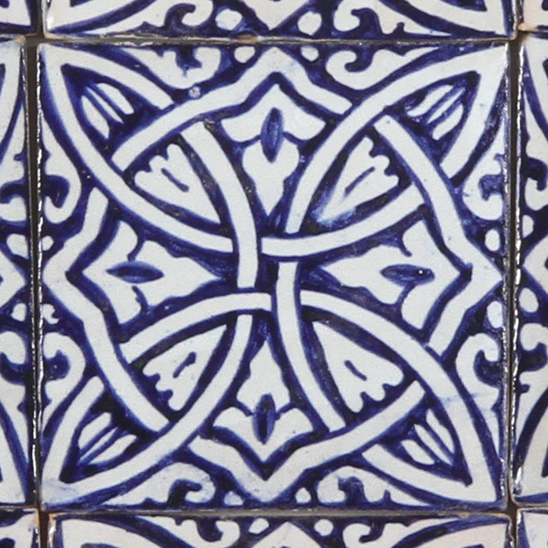 Hand painted tile Azura