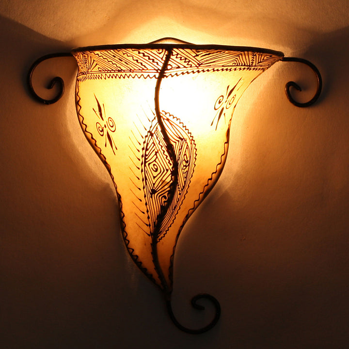 Henna wall lamp Nouna White