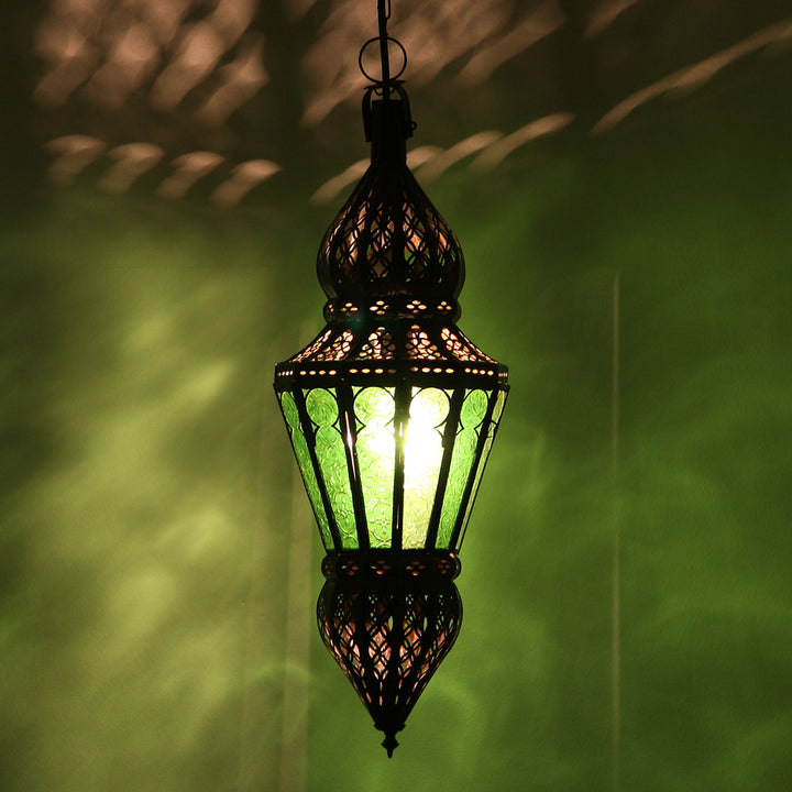Nura groene plafondlamp