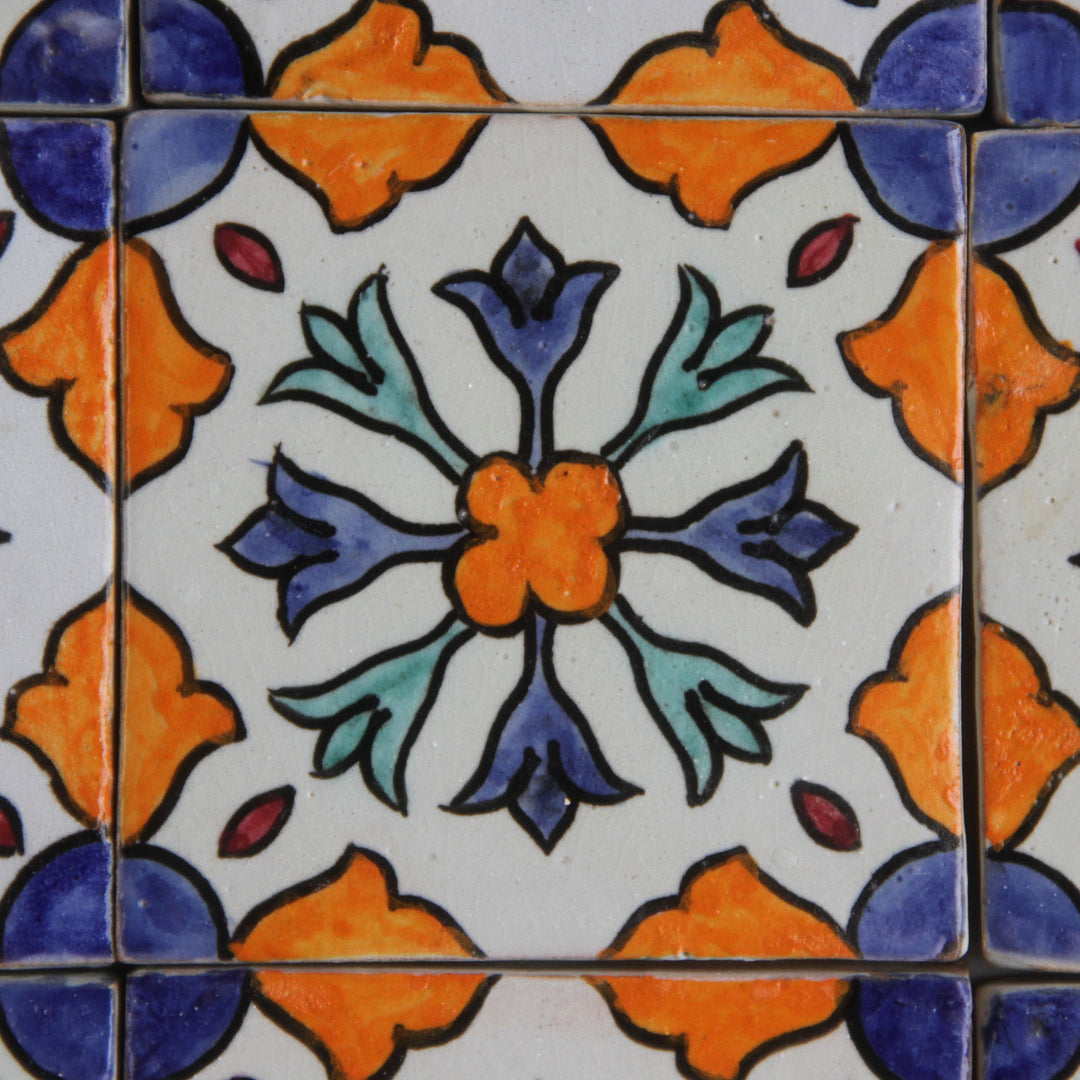 Hand painted tile Aya