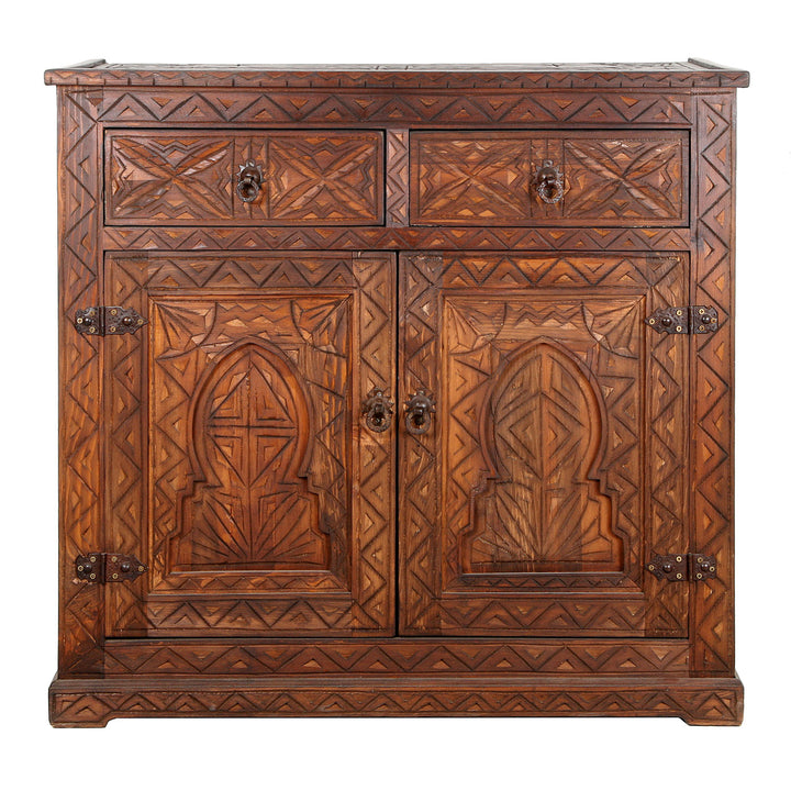 Moroccan wooden chest of drawers Basim