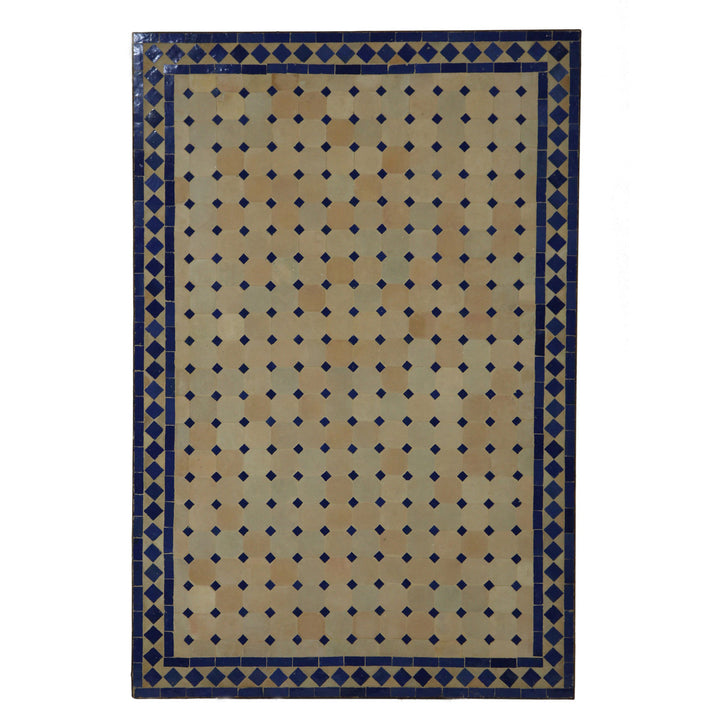 Mosaic dining table 120x80 blue/diamond 