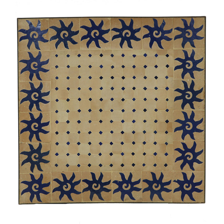 Mosaic table 60x60 Blue Sun