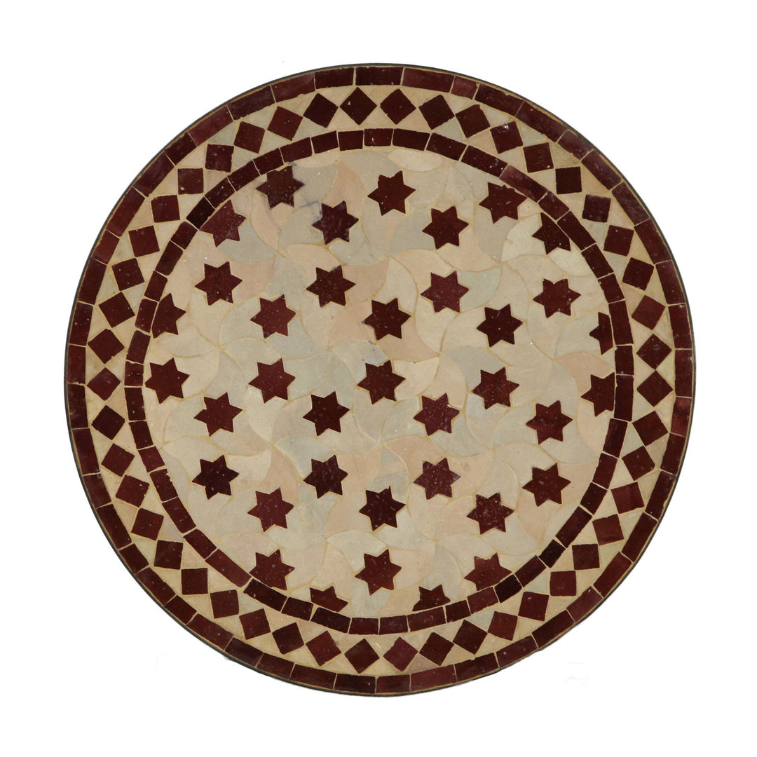 Mosaic table from Morocco - Round -M60-27