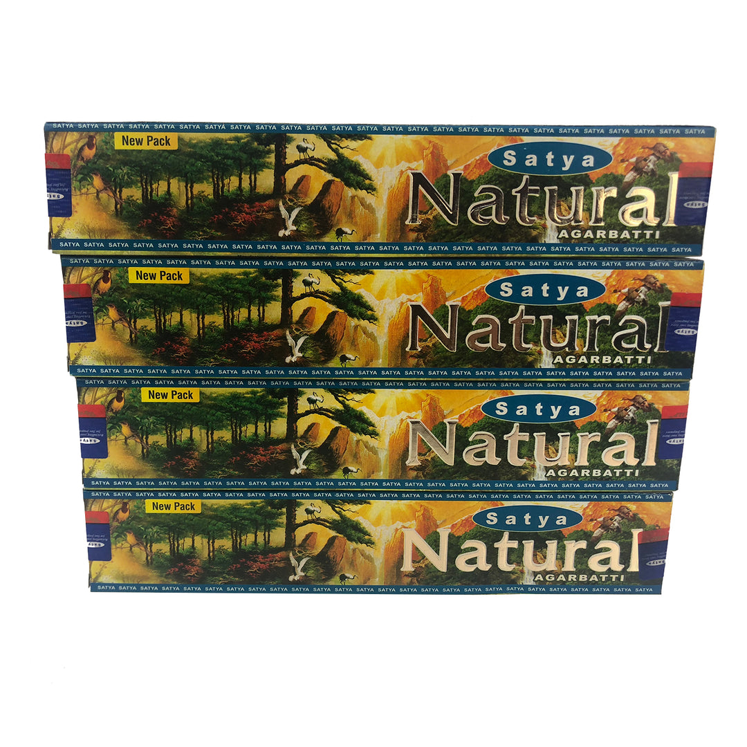 Satya Natural Agarbatti incense sticks in a pack of four