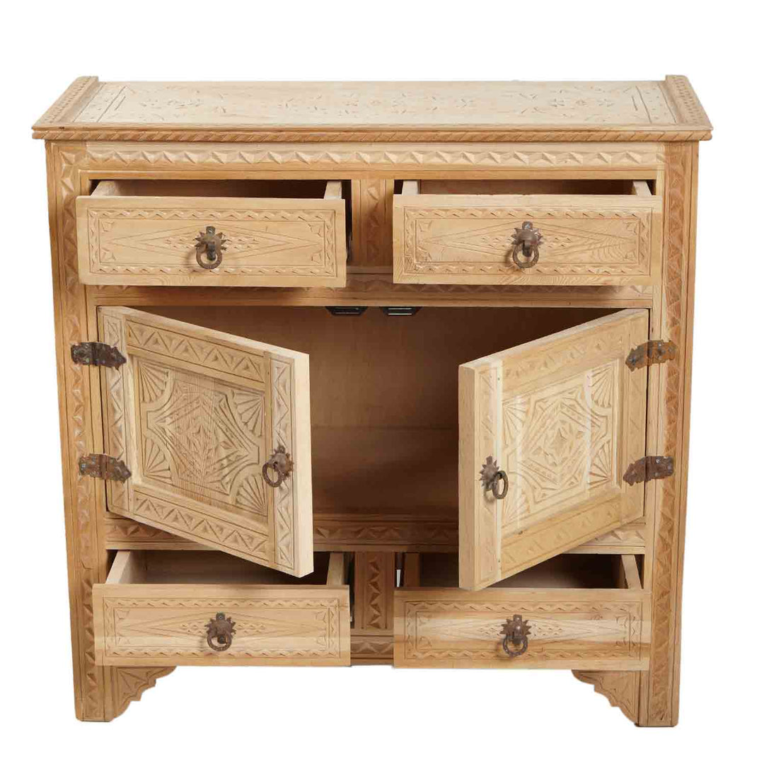 Moroccan wooden chest of drawers Haroun
