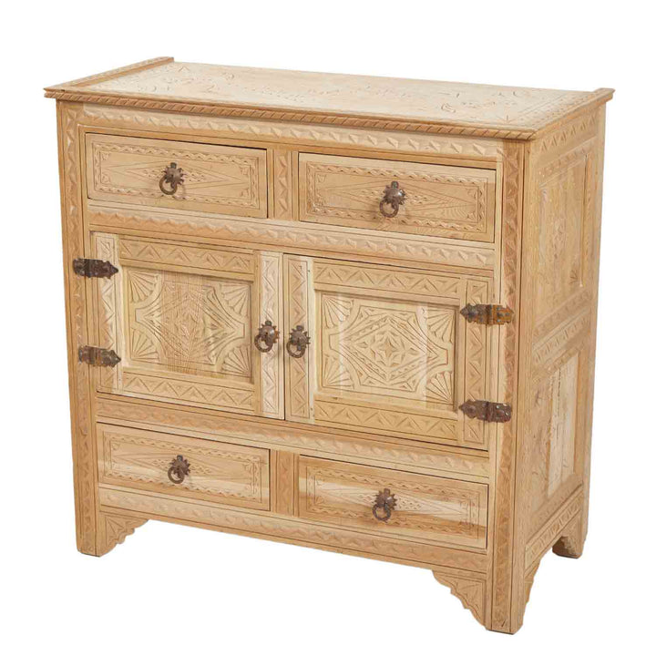 Moroccan wooden chest of drawers Haroun
