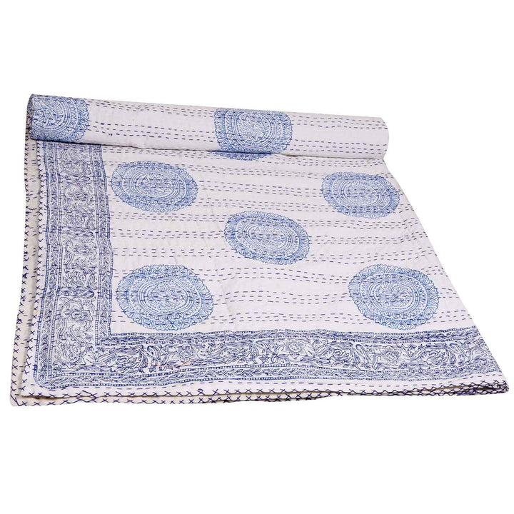 Oriental Kantha bedspread