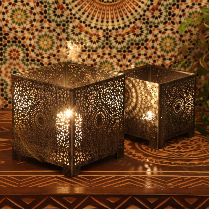 Oosterse lantaarn Fez set van 2