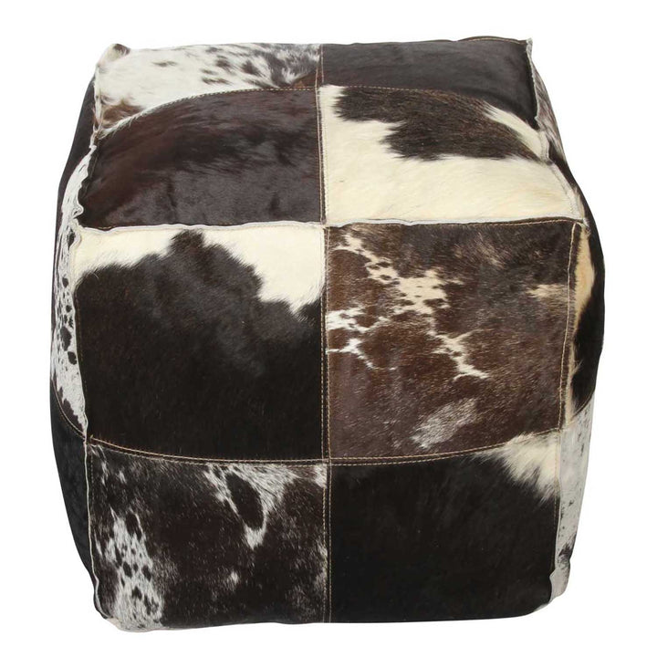 Patchwork leather seat cushion Rome