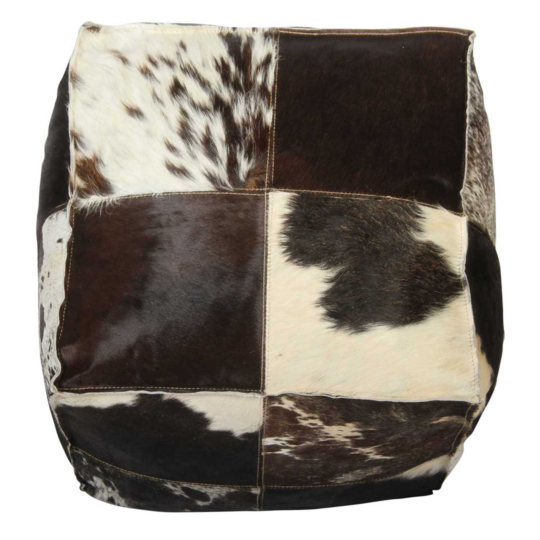 Patchwork leather seat cushion Rome