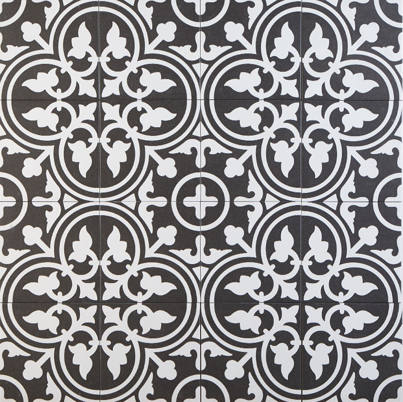 Moroccan tile Flavie Noir